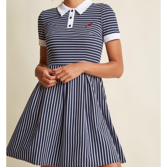 Modcloth Dresses & Skirts - MODCLOTH Cultivated Quirk Cat Dress Stripe {Y29}